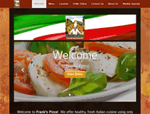 Tablet Screenshot of frankspizza1.com